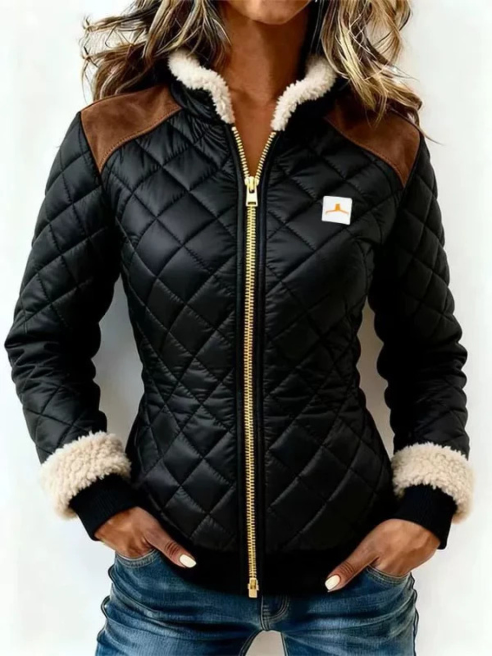 Women's Quilted Color Block Zip Up Puffer Jacket with Faux Fur Collar

共 69 个字符